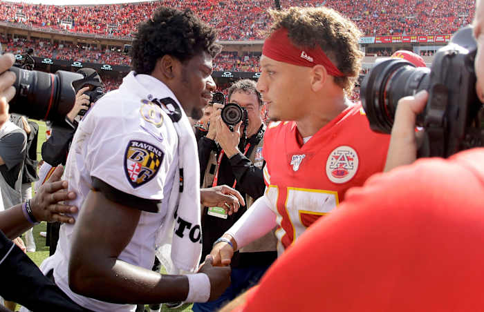 Lamar Jackson and Patrick Mahomes